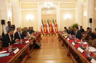 دیدار و گفت‌وگوی وزرای امور خارجه ایران و سریلانکا