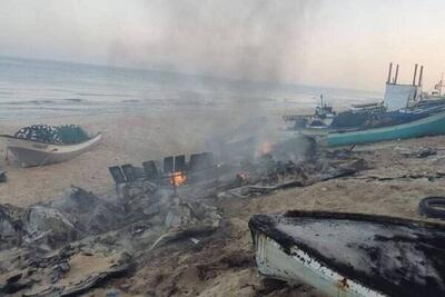 حملات قایق‌های جنگی رژیم صهیونیستی به مناطقی در غزه