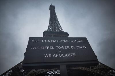 کارکنان برج ایفل و لوفت‌هانزا دست از کار کشیدند