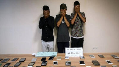 موبایل قاپ حرفه‌ای محله شکوفه دستگیر شد