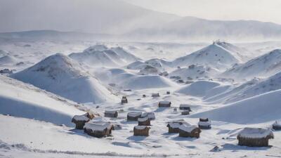 برف بی سابقه در مغولستان؛ کشور دفن شد | رویداد24