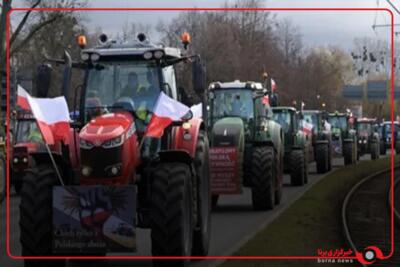 کشاورزان لهستانی مرز اوکراین را مسدود کردند