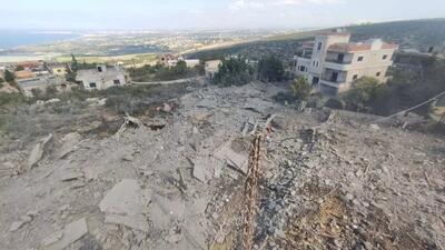 نخستین تصاویر از حمله امروز اسرائیل به لبنان | یک نفر به شهادت رسید