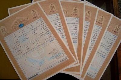 ۱۴ هزار هکتار سند مالکیت تک برگ در استان بوشهر صادر شد