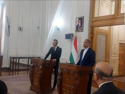 امیر عبداللهیان در نشست خبری با وزیر خارجه مجارستان: تکرار ادعاهای بی‌سند علیه ایران به مرحله کسل‌کننده رسیده است