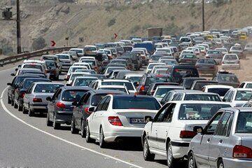 قابل توجه مسافران؛ ترافیک سنگین در این جاده