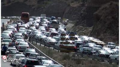 ترافیک سنگین در محور کرج - چالوس - مردم سالاری آنلاین