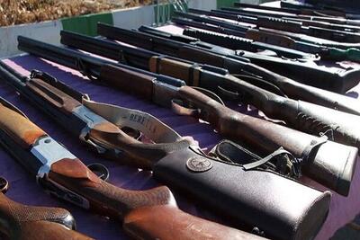 کشف بیش از ۴ هزار قبضه سلاح شکاری غیرمجاز