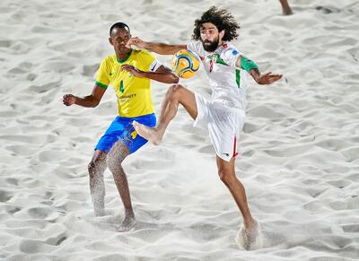 گل سوم برزیل به ایران در جام جهانی فوتبال ساحلی+فیلم