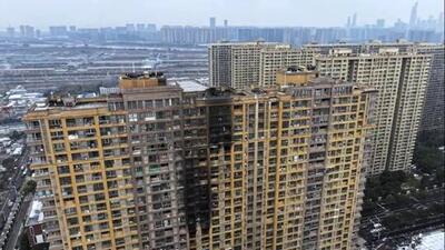 آتش‌سوزی مرگبار برج مسکونی در چین/ فیلم
