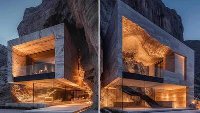 معماری لاکچری از کنده کاری در دل کوه (عکس)