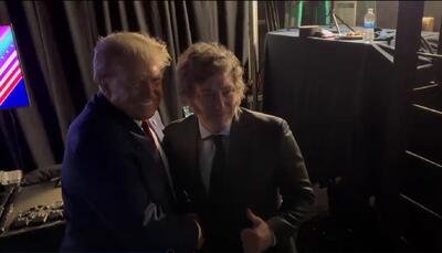 (ویدئو) «ترامپ آرژانتین» با ترامپ دیدار کرد