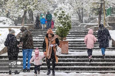 (تصاویر) برف در تهران و کرج