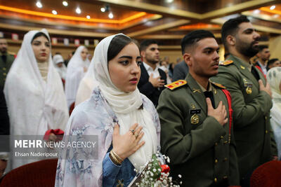 تصاویر: مراسم ازدواج دانشجویی دانشگاه افسری امام علی (ع)