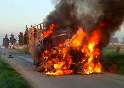 حمله رژیم صهیونیستی به کامیونی در مرز سوریه با لبنان