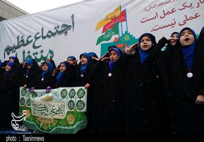 اجتماع عظیم منتظران ظهور زیر بارش برف در مشهد آغاز شد + تصویر - تسنیم