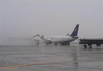 انجام پروازهای فرودگاه امام با وجود بارش برف - تسنیم