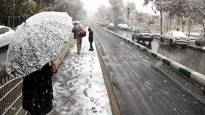 تداوم بارش تا پنجشنبه در تهران / یخبندان و کاهش دما در سطح استان