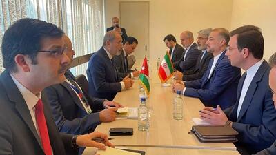 دیدار امیرعبداللهیان با وزیر امور خارجه اردن