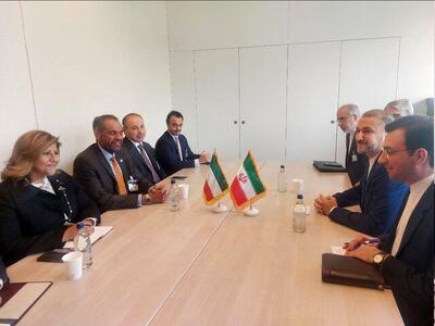 دیدار وزیران خارجه ایران و کویت در ژنو