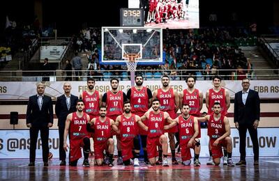 دومین برد بسکتبال ایران در انتخابى کاپ آسیا