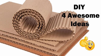 (ویدئو) 4 ایده عالی برای ساخت کاردستی و وسایل کاربردی خانه با کارتن کاغذی