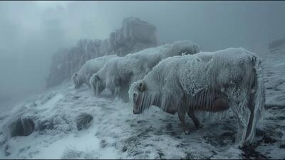 (ویدئو) سرمای بی‌سابقه در مغولستان؛ دو میلیون دام و حیوان تلف شدند