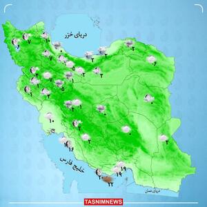ورود سامانه بارشی جدید از امروز | برف و باران در ۲۲ استان + نقشه