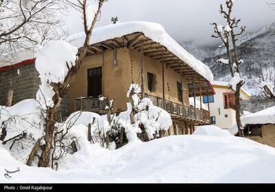 بارش برف در روستاهای اشکورات گیلان- عکس خبری تسنیم | Tasnim