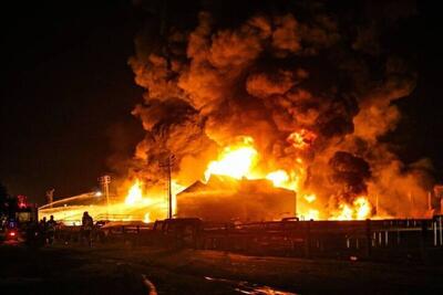 فیلم| آتش‌سوزی در بازار اربیل عراق؛ ۵۰ نفر مصدوم شدند