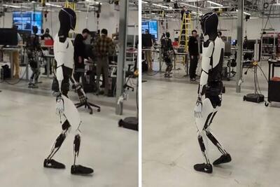 فیلم| ایلان ماسک از پیاده‌روی مستقل ربات انسان‌نمای «اپتیموس»