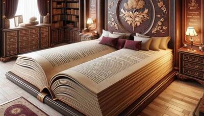 وقتی تختخواب و اتاق خوابت الهام گرفته از کتاب و کتابخانه باشه! (عکس)