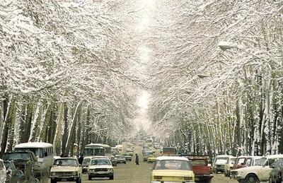 تهران قدیم؛ تصاویری جالب از بارش برف، ۵۰ سال قبل