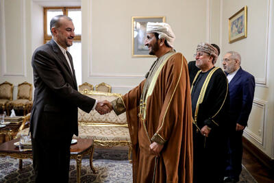 تصاویر: دیدار معاون سیاسی وزیر امور خارجه عمان با امیرعبداللهیان