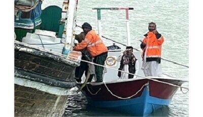 نجات جان 3 صیاد در آب های دریای عمان بعد از 28 ساعت عملیات جستجو