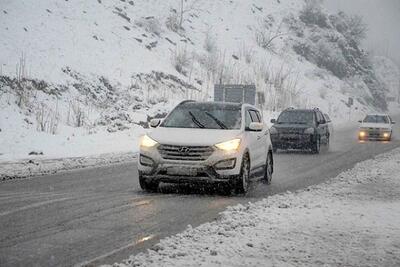 ترافیک و بارش برف در جاده‌های شمالی کشور+جزئیات