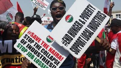 اعتصابات گسترده در نیجریه/تورم فلج‌کننده کارگران رابه خیابان کشید