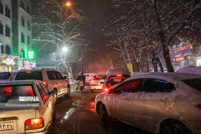 تصاویر بارش برف شدید در شمال تهران