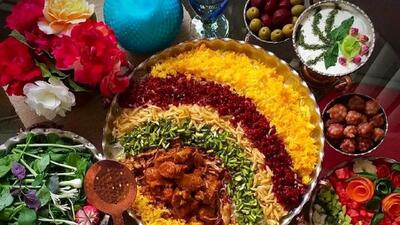 پلو هفت رنگ؛ غذای سنتی اصیل برای شب چهارشنبه سوری+ طرز تهیه