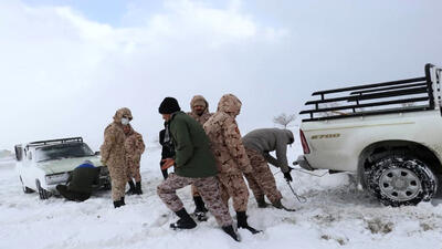 امدادرسانی به 3000 هزار نفر گرفتار شده در برف