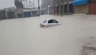باران شدید در بلوچستان پاکستان؛ بندر گوادر زیر آب رفت
