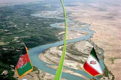 رودخانه هیرمند پس از سیلاب و بارش در افغانستان