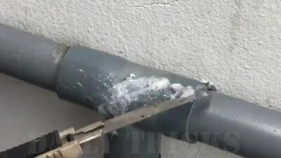 (ویدئو) ترفندهایی برای تعمیر شکستگی لوله های پی وی سی آب بدون برش