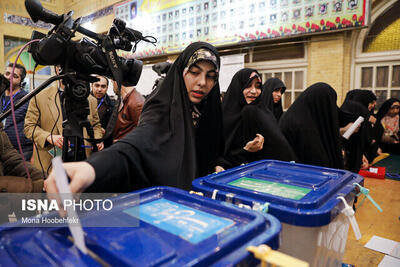 حضور گرم و پرشور دانشجویان دانشگاه شهید باهنر کرمان برای شرکت در انتخابات
