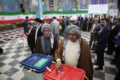 عکس/ اهوازی ها در اولین دقایق آغاز رای‌گیری انتخابات