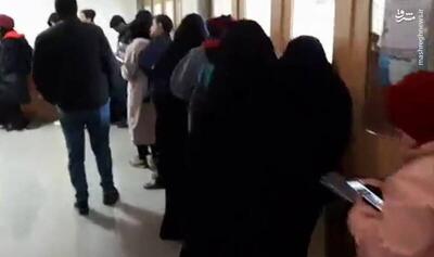 فیلم/صفِ رای دانشجویان دانشگاه شهید باهنر کرمان