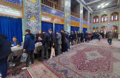آغازین ساعات رای‌گیری در مهدیه اردبیل