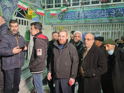 حضور اقراریان عضو شورای اسلامی شهر تهران در پای صندوق رای
