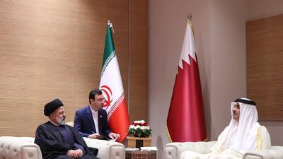 دیدار رئیسی و امیر قطر؛ «انتقاد از بی‌عملی کشور‌های اسلامی»