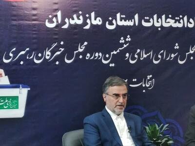 قدردانی استاندار مازندران از مردم برای حضور حماسی در انتخابات